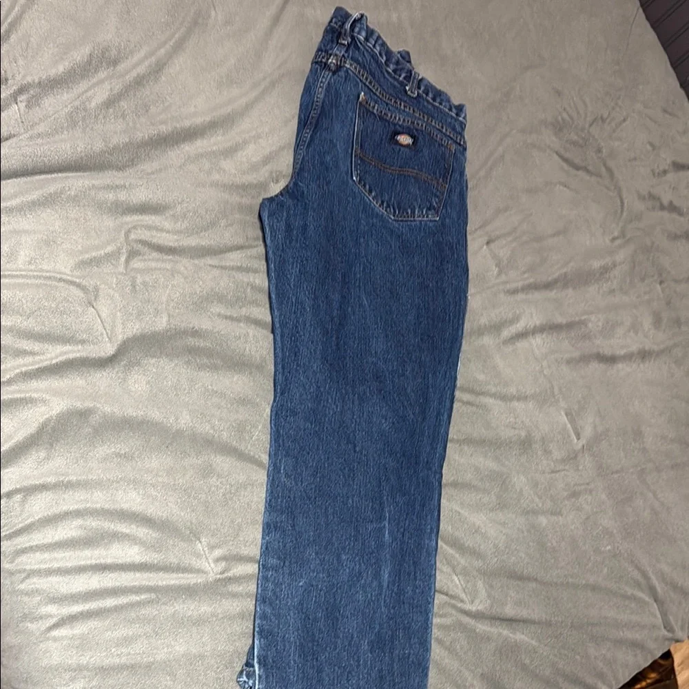 Vintage 90’s Dickies Men's Straight Blue Jeans - Picture 3 of 5
